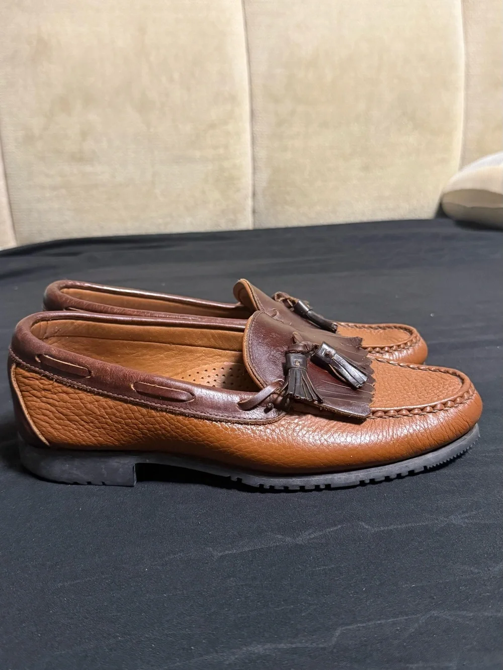 Leather tassel loafer, Allen Edmonds Nashua